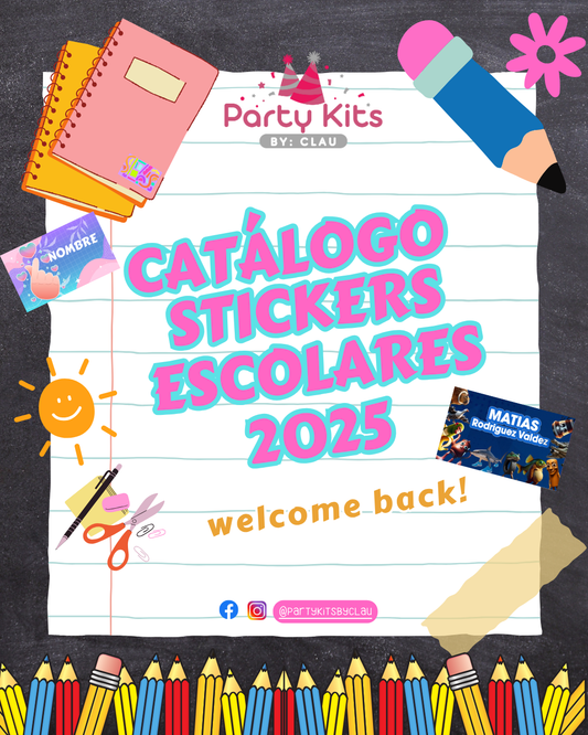Stickers escolares (Etiquetas escolares) 2025