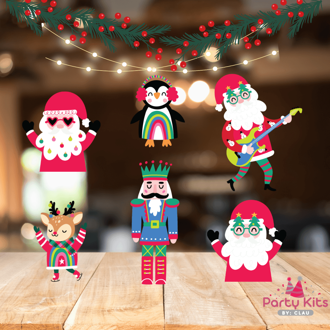 Bolsa de plástico transparente para dulces, Navidad