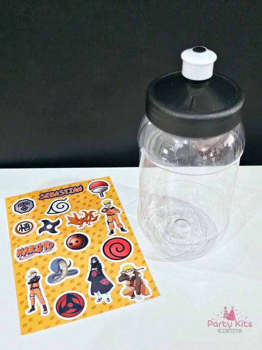 Bote Chupón con planilla de stickers personalizada