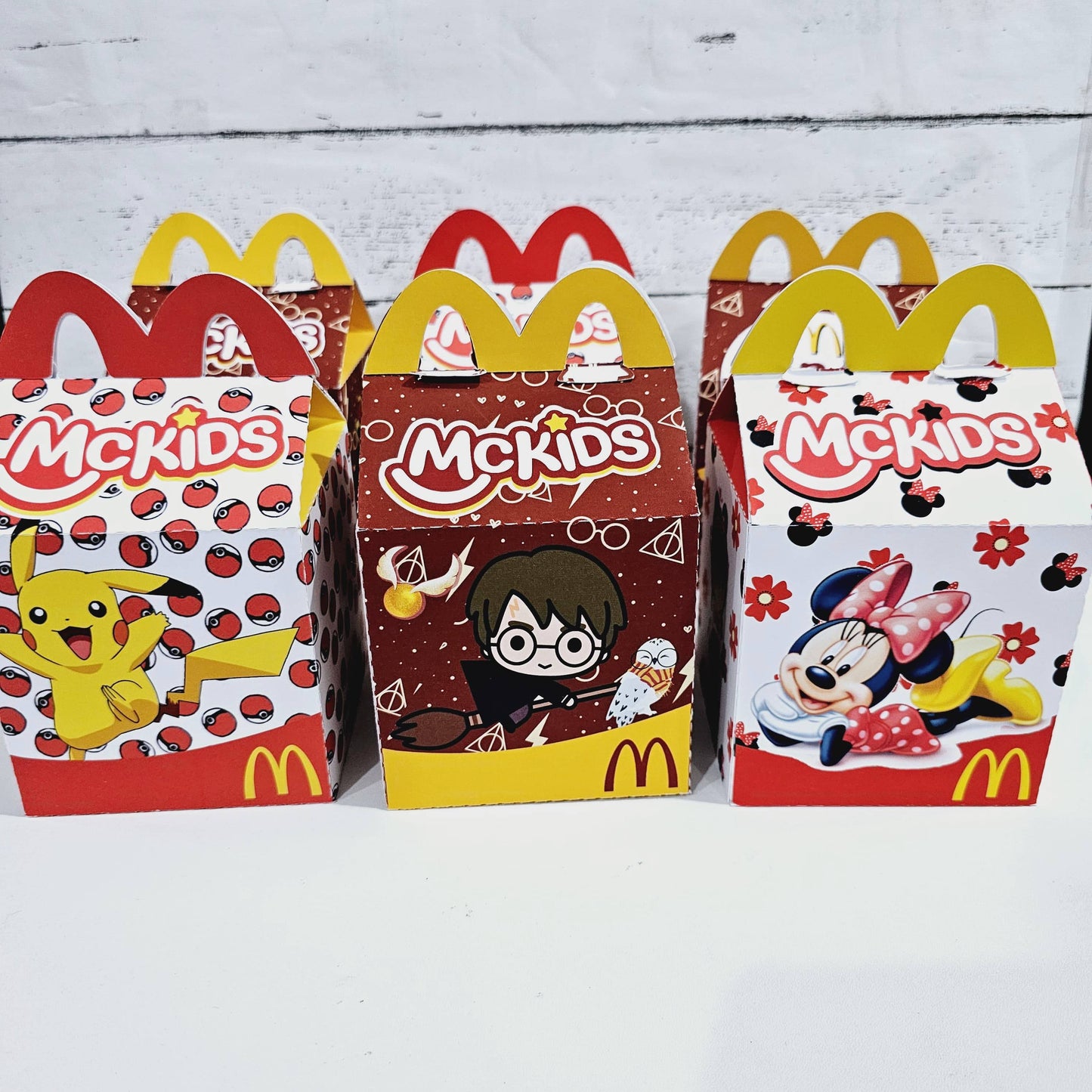 Cajitas para dulces estilo Mc Meal/Cajita Feliz