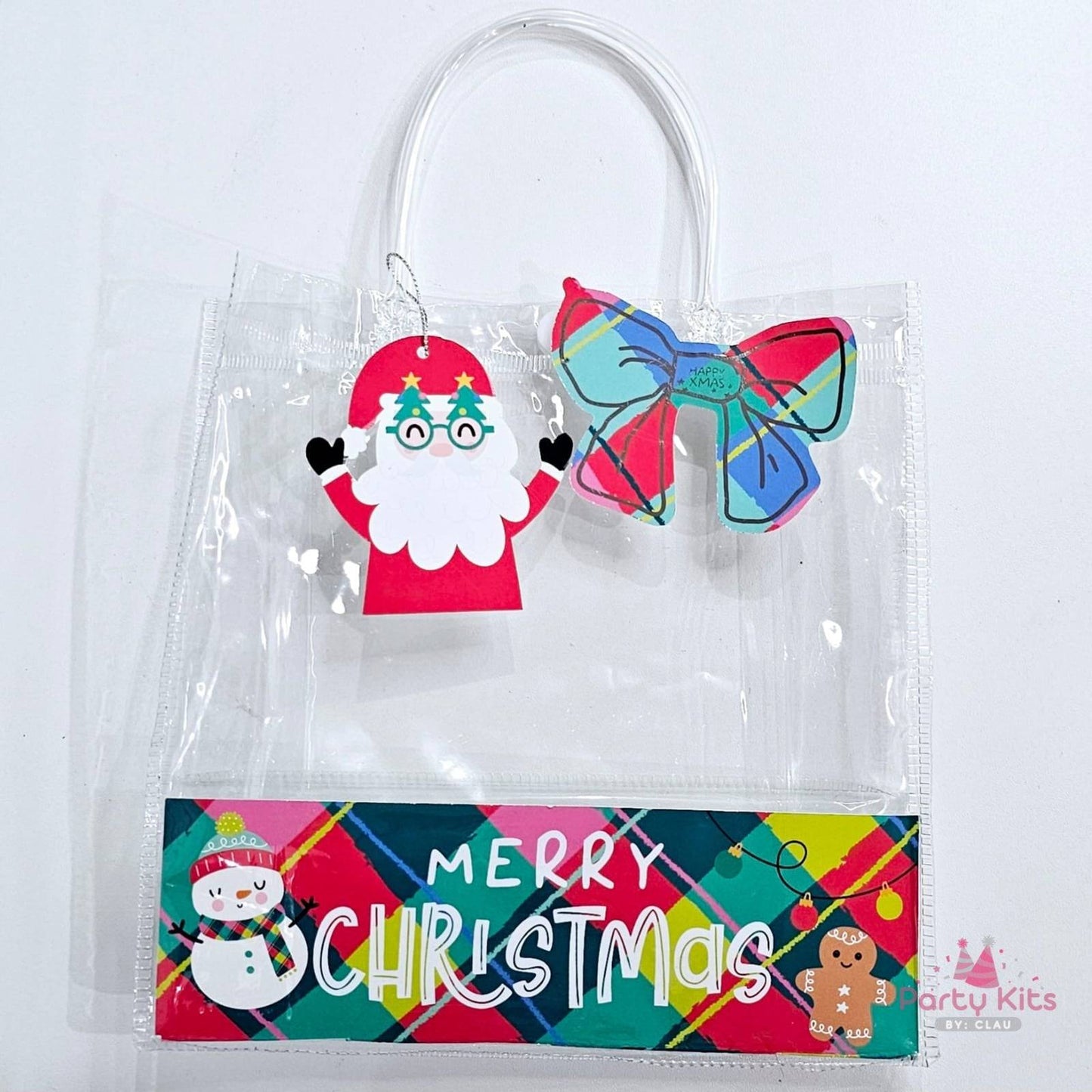 Bolsa de plástico transparente para dulces, Navidad
