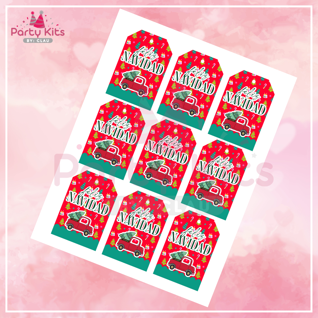 Tags Navideños para regalos