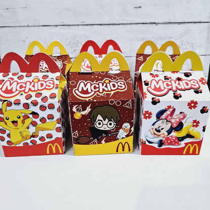 Cajitas para dulces estilo Mc Meal/Cajita Feliz